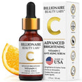 Billionaire Beauty Labs Vitamin C Serum for Face - Anti Aging Brightening Serum with Hyaluronic Acid & Vitamin E - Hydrating Facial Serum for Radiance, Fine Lines & Wrinkles - Made in USA 1 fl oz