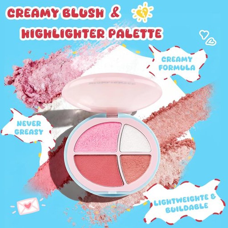 Color Nymph All In One Girls Makeup Kits for Teen Girls & Women Full Kit with Cutie Pie Handbag, Make up Set for Girl with Eyeshadow Blushes Contour Highlighter Lipgloss Mascara Eyeliner and Mirror