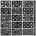 Temporary Tattoo Stencils, Eleanore's Diary Glitter Tattoo Templates for Kids Girls Face Body Art Tattooing, 16 Sheets 167 Original Designs Removable Tattoo Stickers for Party Rainy Days Easter