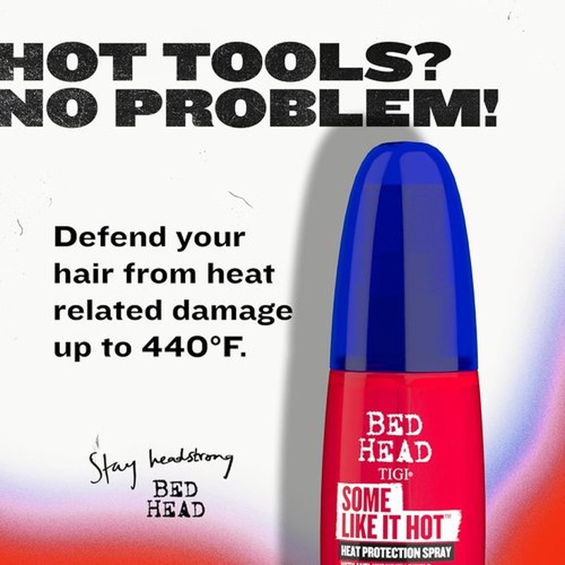TIGI Bed Head Some Like It Hot - Heat Styling & Protection Spray | Anti-Humidity Shield, 3.38 fl oz