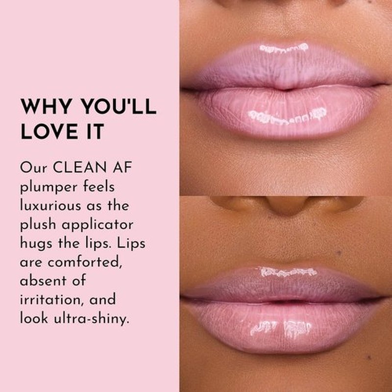 Lawless Forget The Filler Lip Plumping Gloss - Strawberry Milkshake | Volumizing & Hydrating Formula 0.11 oz