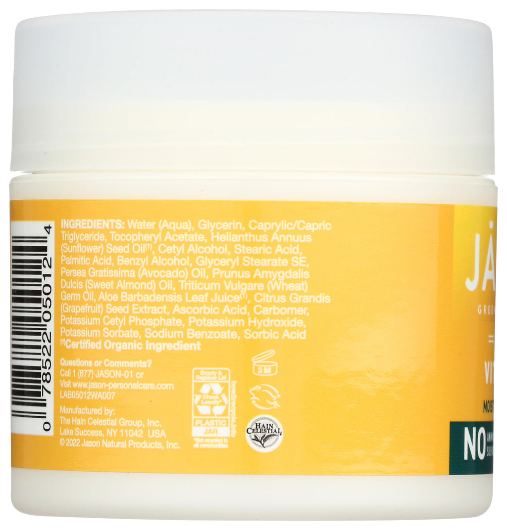 Jasön Revitalizing Vitamin E 5000 IU Moisturizing Crème, 4 Ounce Container, Multicolor, Organic