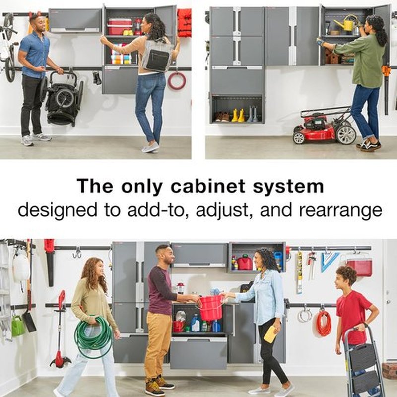 Rubbermaid FastTrack 2-Door Cabinet - Durable Garage Storage System for Optimal Organization