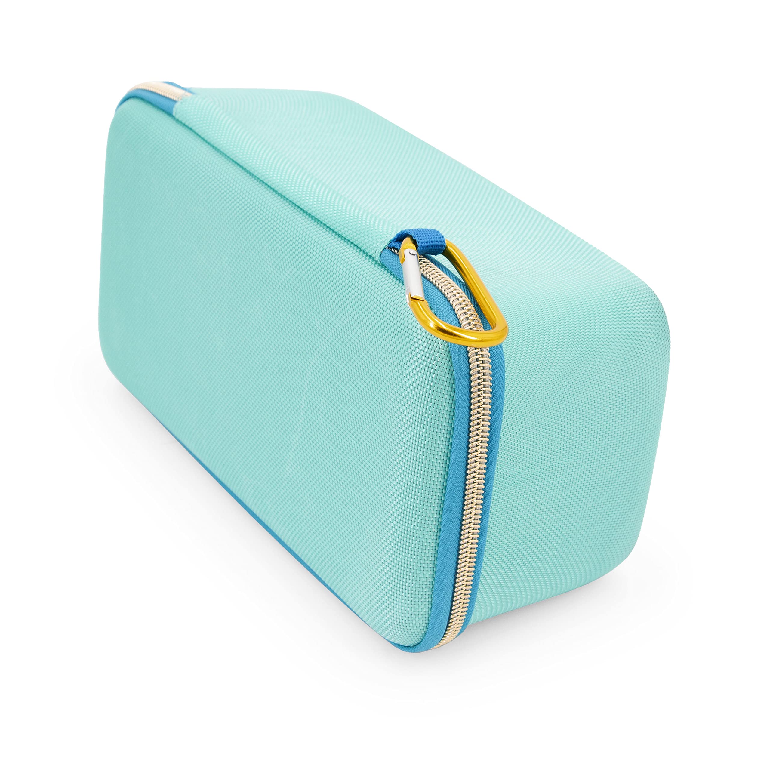 CASEMATIX Clipper Case Holds Clippers, Hair Buzzers, Trimmers, T Finisher Liner - Barber Travel Case For Stylist, Hairstylist and Salon Hair Cutting Supplies, Turquoise