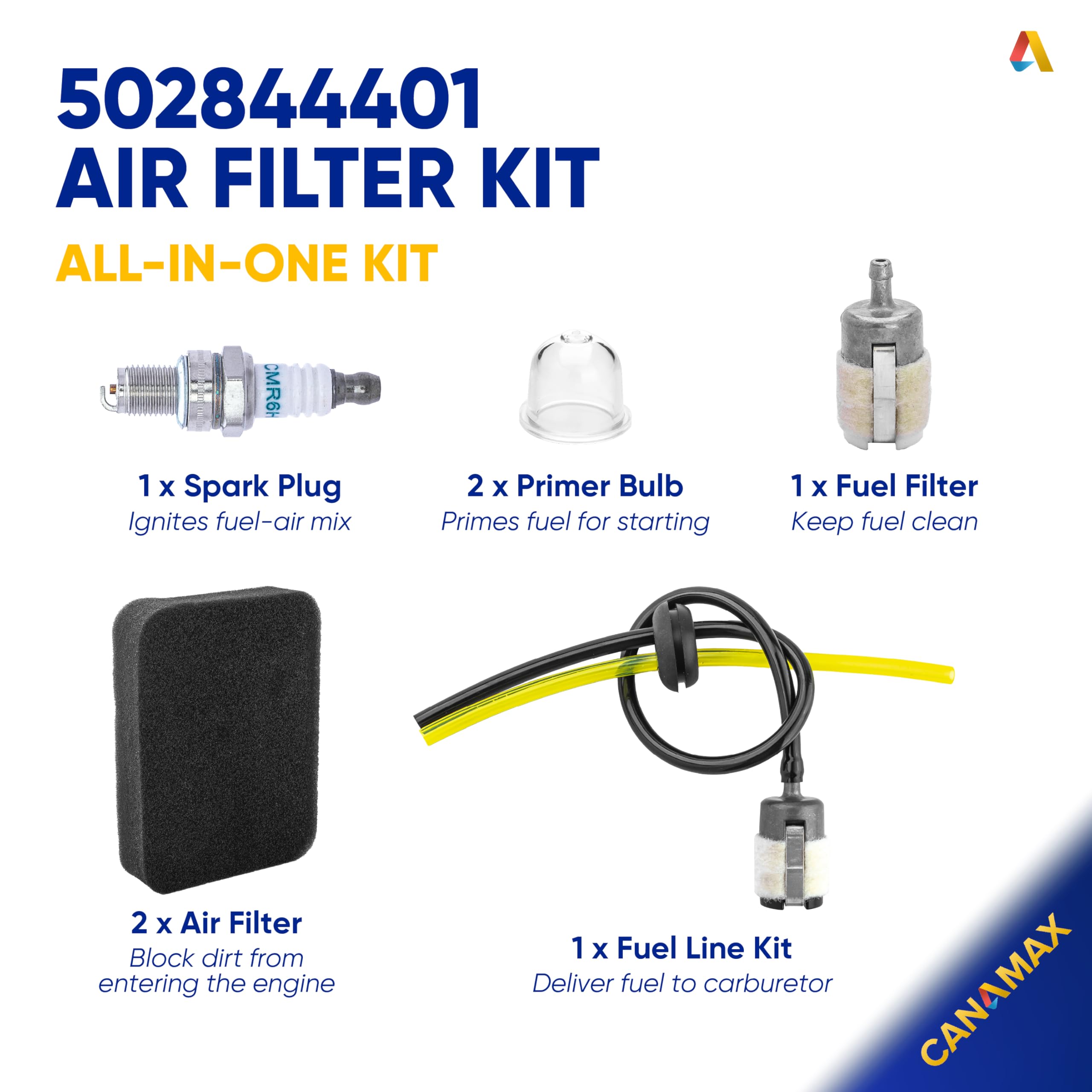 150BT Air Filter 502844401 Compatible with 150BT 145BT 350BT BT150 560BTS 350BF 560BFS 560BT 150BF EBZ5150 EBZ5100 EBZ5100RH EBZ6500RH EBZ650 Tune Up Kit