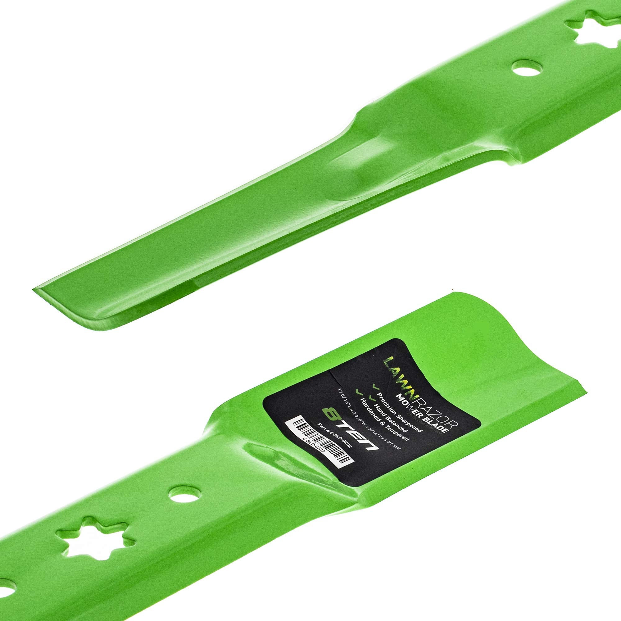8TEN LawnRAZOR Mower Blade for MTD Cub Cadet 942-05052A High-Lift 3-Pack