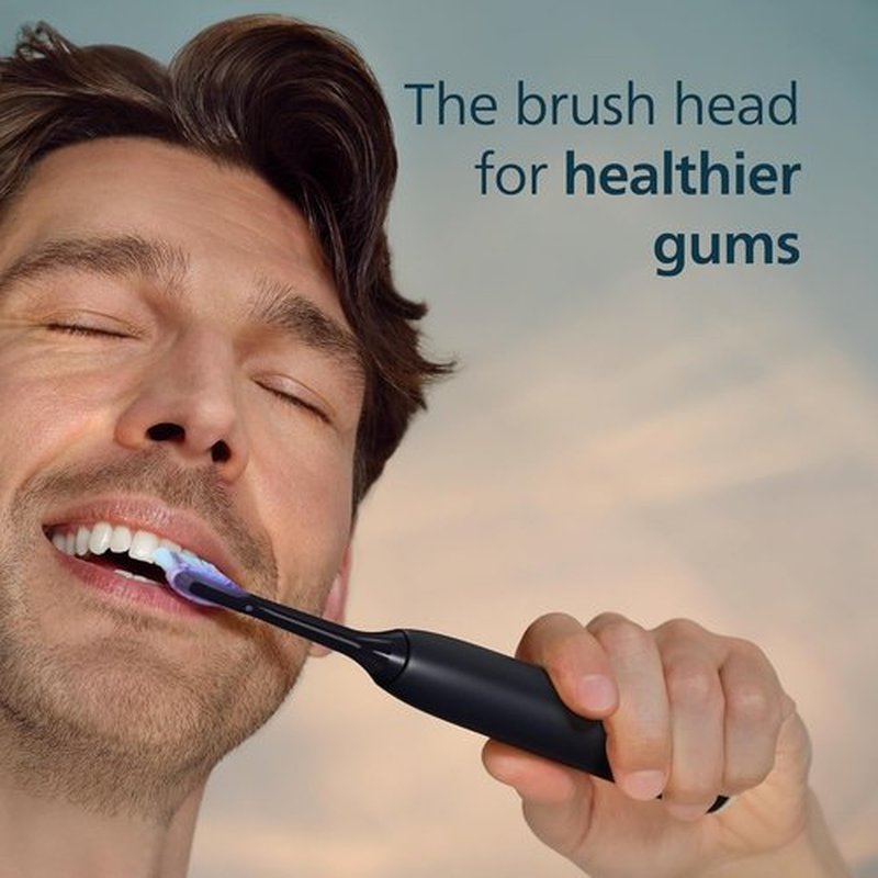 Philips Sonicare G3 Replacement Electric Toothbrush Heads - Black, 4 Pack for One Year Supply, HX9054/95