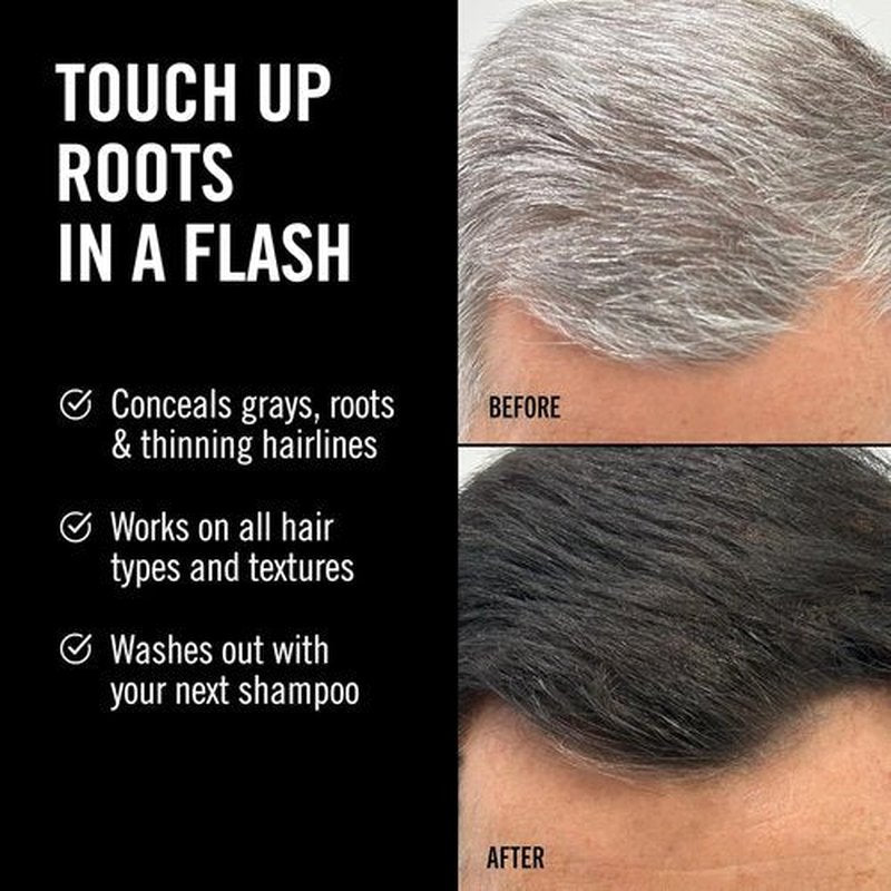 Everpro Gray Away Men’s Instant Root Cover-Up Spray - Temporary Gray Concealer for Thinning Hair - Black, 2.5 oz