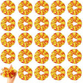 24 Pcs Softball Scrunchies Yellow Softball Party Favors Bulk Hair Ties Satin Hair Scrunchies Soccer Gifts for Team Accessories Sport Lovers Player and Teams Sports Hairbands Ponytail Holders