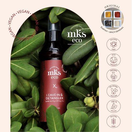 MKS Eco X Leave-In Treatment & Detangler | Moroccan Argan Oil & Hemp Seed Oil - Vegan & Cruelty-Free