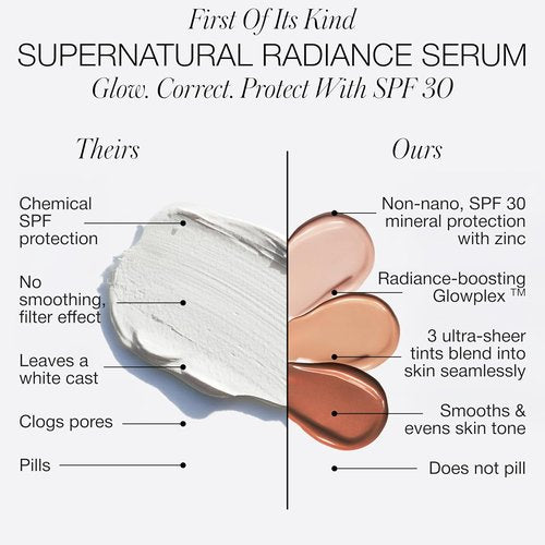 RMS Beauty Supernatural Radiance Serum SPF 30 | Lightweight Hydrating Sunscreen with Antioxidants, 1 oz