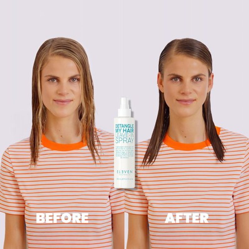 ELEVEN AUSTRALIA Detangle My Hair Leave In Conditioner Spray - Detangler Spray for Men & Women, Curly & Straight Hair Care Products for Tangles, Detangling Heat Protection, Moisturizing - 6.8 fl oz