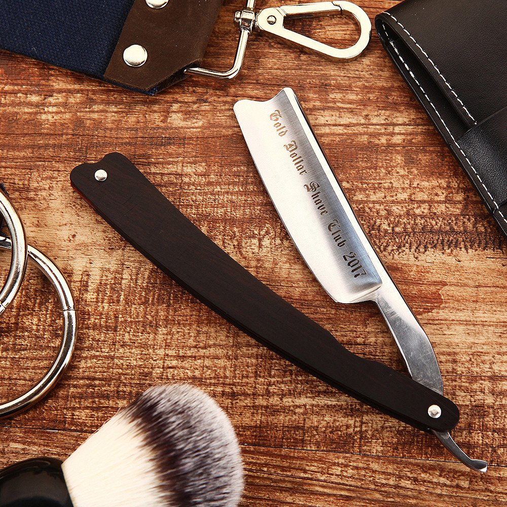 Gold Dollar club cut throat straight razor shaving razor