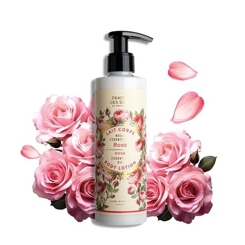 Panier des Sens - Rose Hand & Body Lotion for Dry Skin | Hydrating Cream with Shea Butter & Olive Oil - 8.45 Fl Oz