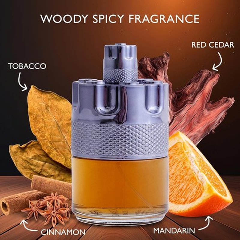 Azura Noir After Dark Eau De Parfum for Men - Long-Lasting Woody Spicy Fragrance - 100ml Elegant Bottle