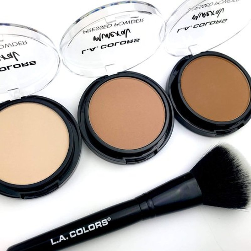 L.A. COLORS Mineral Pressed Powder, Fair, 0.26 Ounce (0081555793722) (Pack of 2)