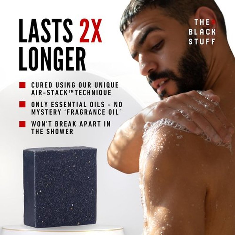 Skiennix Pine Tar Soap - Handmade Organic Men's Bar Soap with Essential Oils | Moisturizing & Cleansing 4 oz