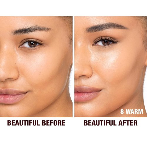 Charlotte Tilbury Beautiful Skin Foundation - Medium Coverage Hydrating Liquid Makeup for Instant Glow & Plumping Hydration