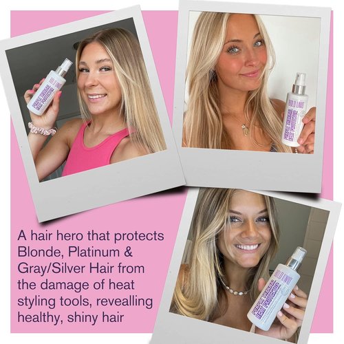 Regine Switzerland Heat Protectant Spray - Thermal Shield for Blonde & Gray Hair | Minimizes Brassiness & Damage