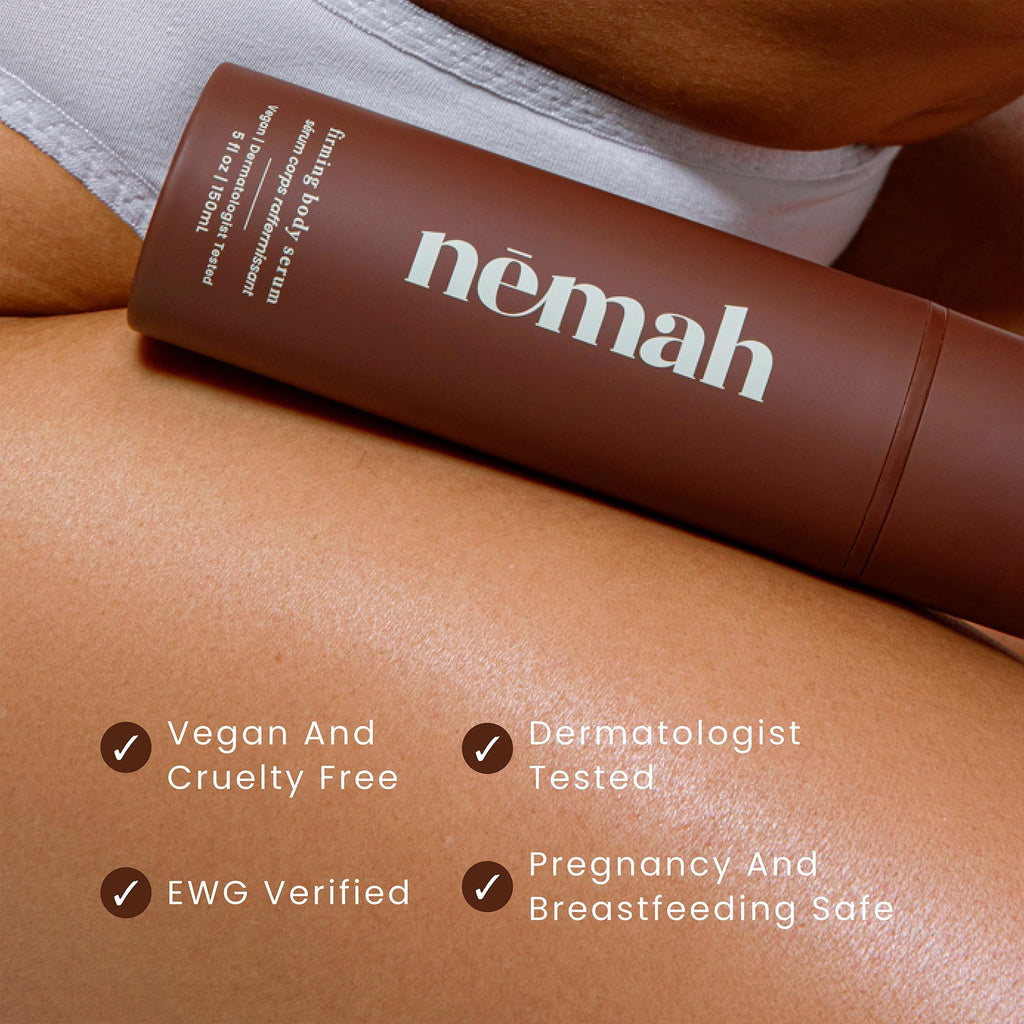 Nemah Firming Body Lotion, Skin Firming And Tightening Lotion, Body Cream Without Grease, Lightweight Fast Absorbing, Oat Extract Ashwagandha Coconut Extract, For All Skin Types, Vegan 5 Oz