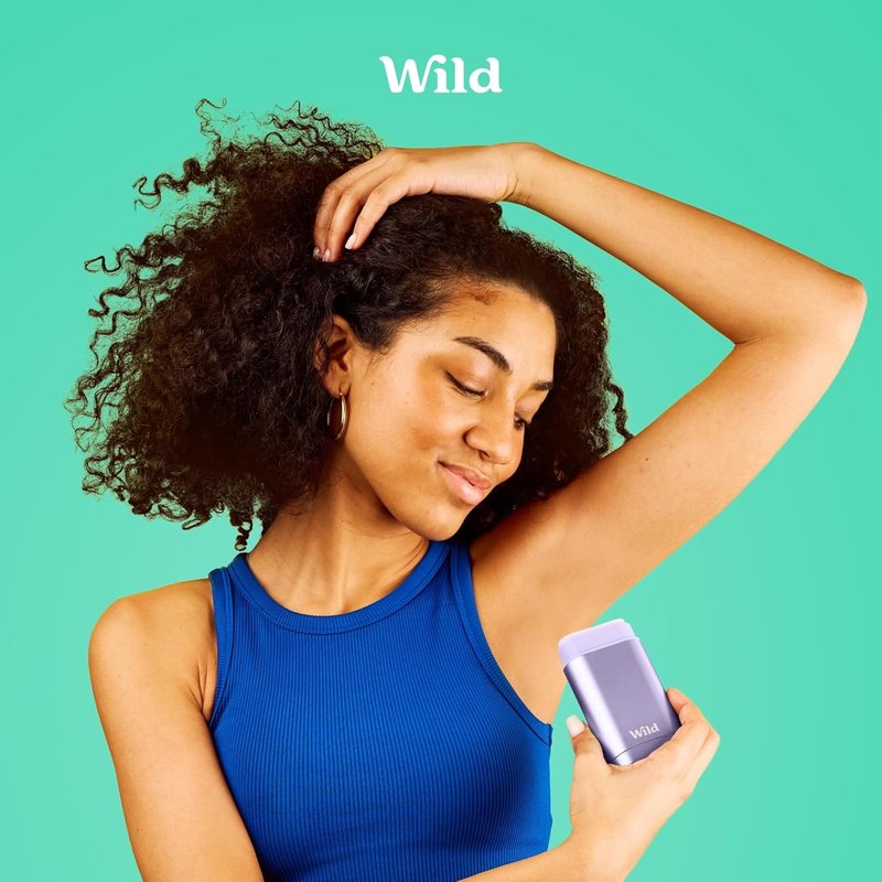 Wild Aluminum Free Deodorant - Fresh Cotton & Sea Salt Refill Trio - 98% Natural Ingredients | Vegan, Eco-Friendly Protection