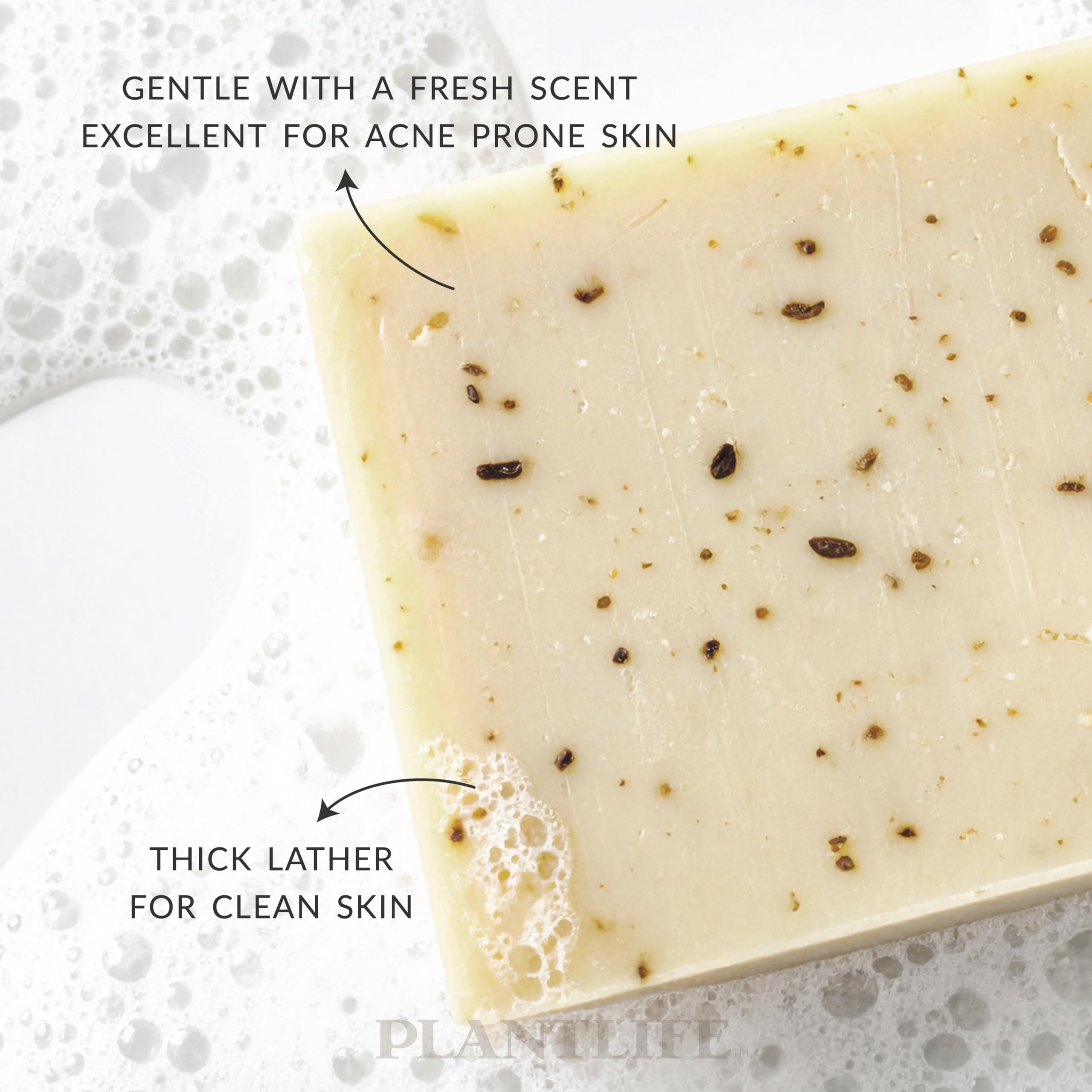 Plantlife Rosemary Tea Tree 3-Pack Bar Soap - Moisturizing and Soothing Soap for Your Skin - Hand Crafted Using Plant-Based Ingredients - Made in California 4oz Bar