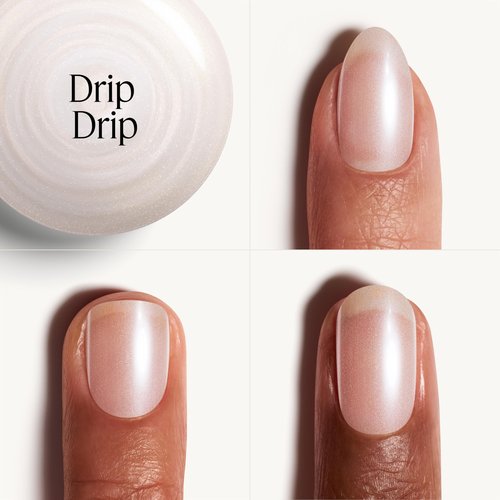 essie gel couture, Long-Lasting Nail Polish, Liquid Diamonds, Sheer White Nail Polish, Drip Drip, 0.46 fl oz