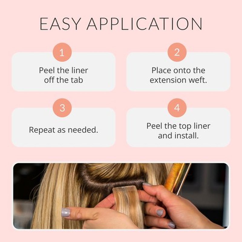 Beautify No-Shine Hair Extension Tape Tabs, Double Sided Replacement Tape for Tape in Hair Extensions Human Hair, Shine-Free Strong Hold Extension Tabs for Secure Bonding and Maintenance, 120 Pieces