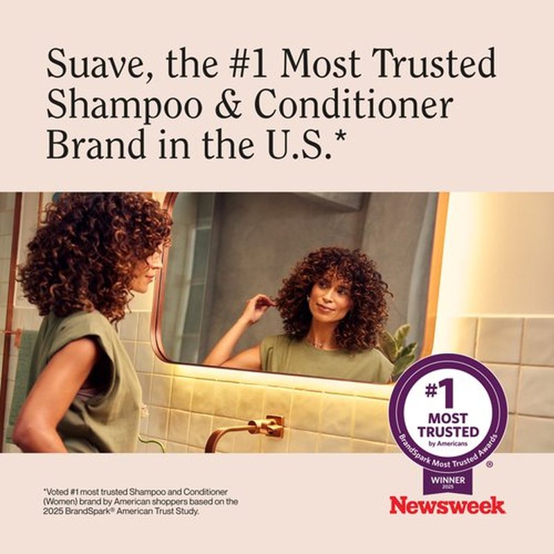 Suave Micellar Infusion 2-in-1 Purifying Shampoo + Conditioner, Gently Cleanses & Conditions for Manageable Hair, Daily Use for All Hair Types, 28 FL OZ Pump, 4 Count