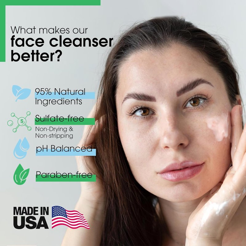 Yes To Cucumbers Daily Gentle Milk Cleanser - Soothing Face Wash with Cucumber Extract & Green Tea | 6 Fl Oz