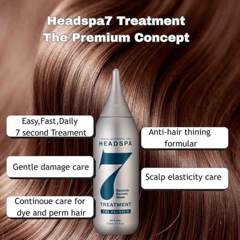 Headspa7 - Premium Hair Treatment for Soft Volume & Scalp Care | Best Korean Formula for Thinning Hair