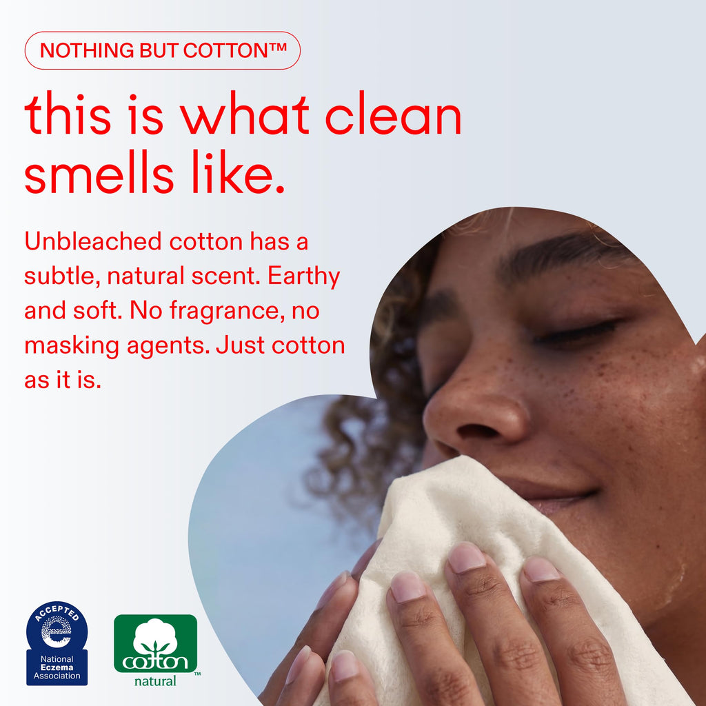 Raan, 100% Cotton Baby Wipes, Unbleached, 99% Purified Water, Unscented, EWG verified, For Extra Sensitive Skin, Naturally Soft and Durable, 8 pack, 480 Count
