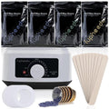 Tupheedu Wax Kit for Women and Men, Waxing Warmer for hair removal, Painless Stripless with 4 Bags Wax Beans for Coarse Hair Eyebrow Armpit Bikini Area
