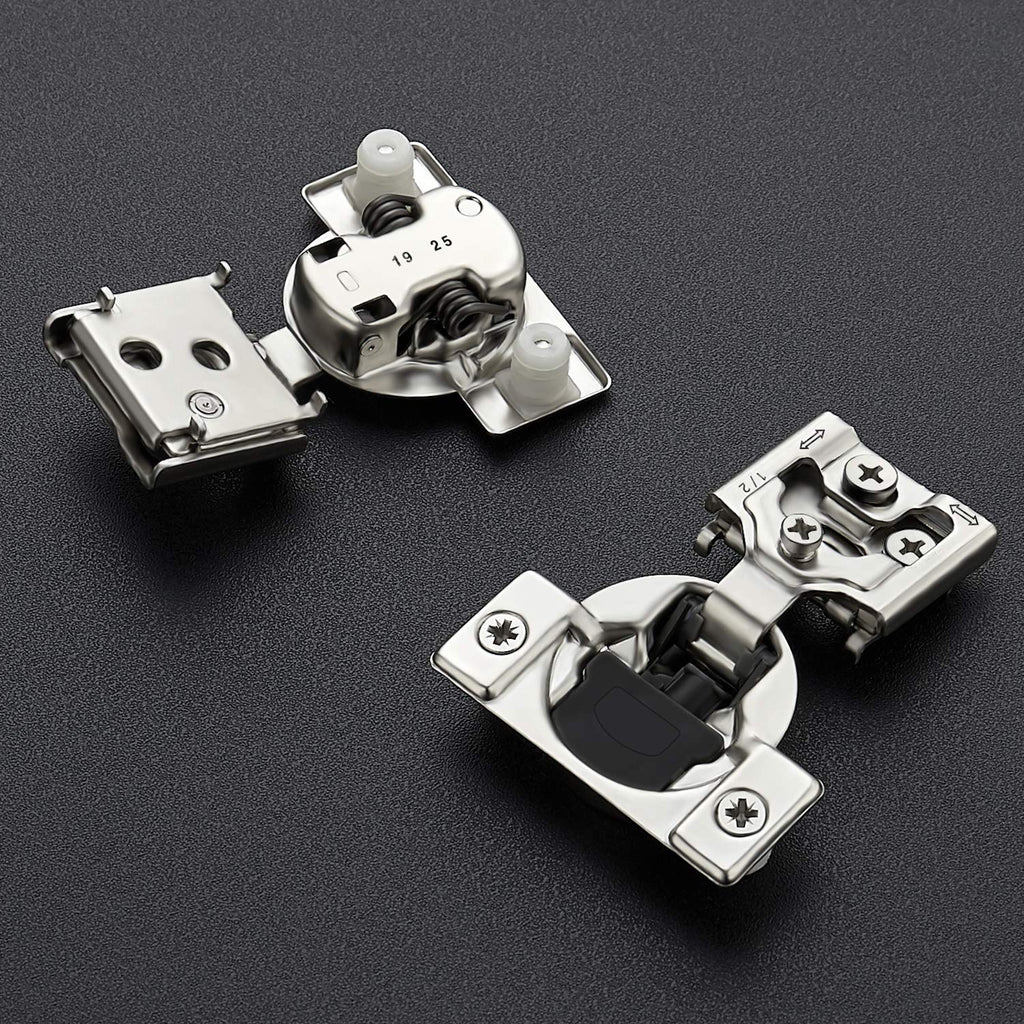 Soft Close Hinges for Kitchen Cabinet Hinges, 1/2 Inch Overlay, 60 Pack