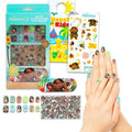 Moana Nail Art Stickers Set for Girls - Bundle with Moana Stick On Nails Plus Tattoos, More for Moana Party Supplies | Moana 2 Press On Nails for Kids