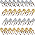 20 Pieces Reusable Nail Extension Forms Guide Protector Nail Tips Acrylic UV Gel Protector for Salon Home Supply(Gold, Silver)