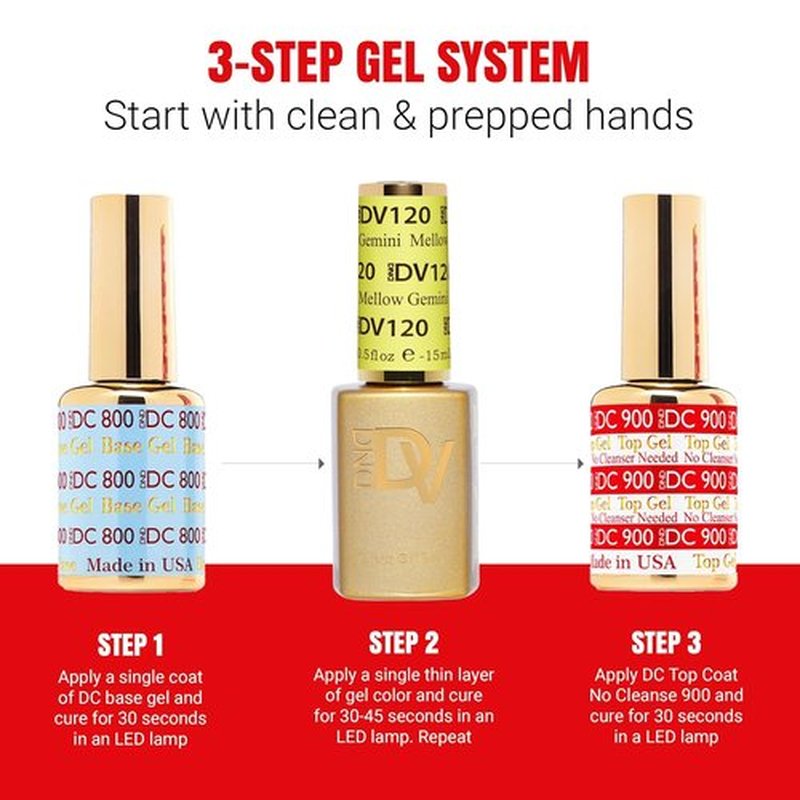 DND Diva Gel Polish Set - Soda Poppin Collection | UV/LED Gel & Air Dry Nail Lacquer Duo - 0.5 Fl Oz Each