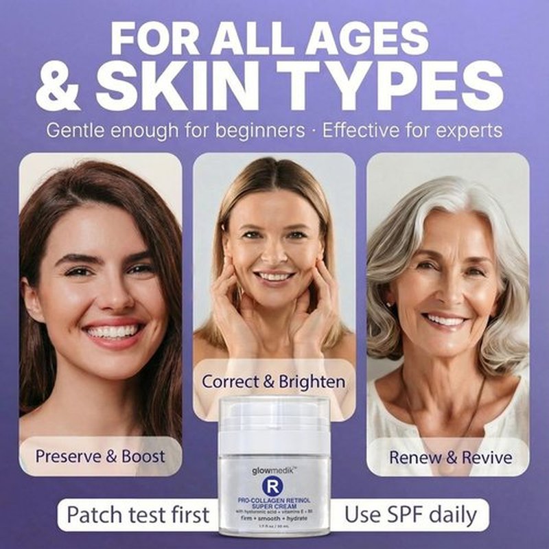 Regine Switzerland Anti-Aging Face Cream - Pro-Collagen Night Moisturizer with Retinol & Hyaluronic Acid - 1.7 fl oz for Firming Skin