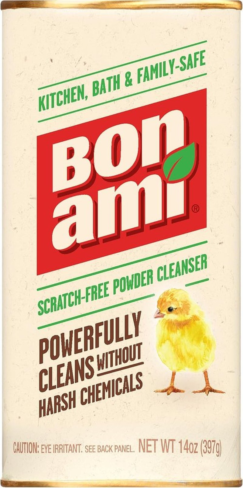 Bon Ami Powder Cleanser - Multi-Surface Cleaner for Kitchens & Bathrooms, Removes Grime & Odors (Single Pack)