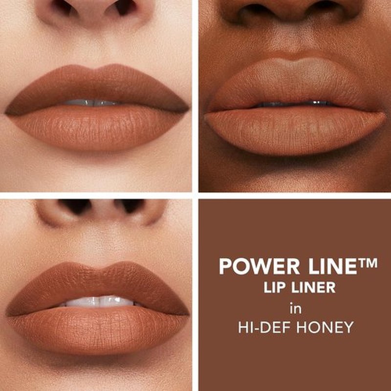 BUXOM Power Line Plumping Lip Liner - Long Lasting Waterproof Pencil with Peptides & Vitamin E, Matte Finish