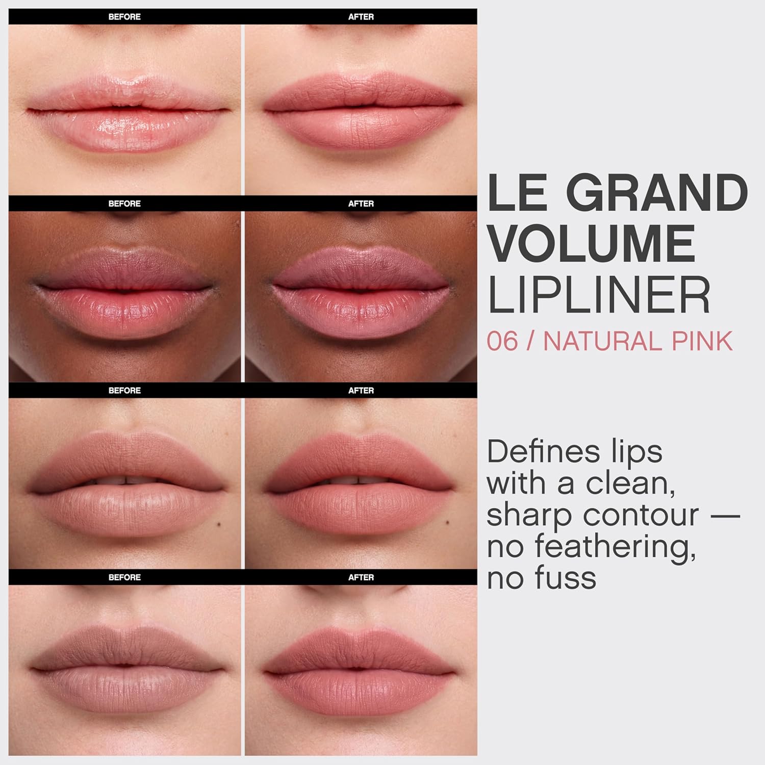 Vivienne Sabó Gel Lipliner - Long-Lasting, Smudge-Proof Lip Liner & All-Over Color | 06 Natural Pink