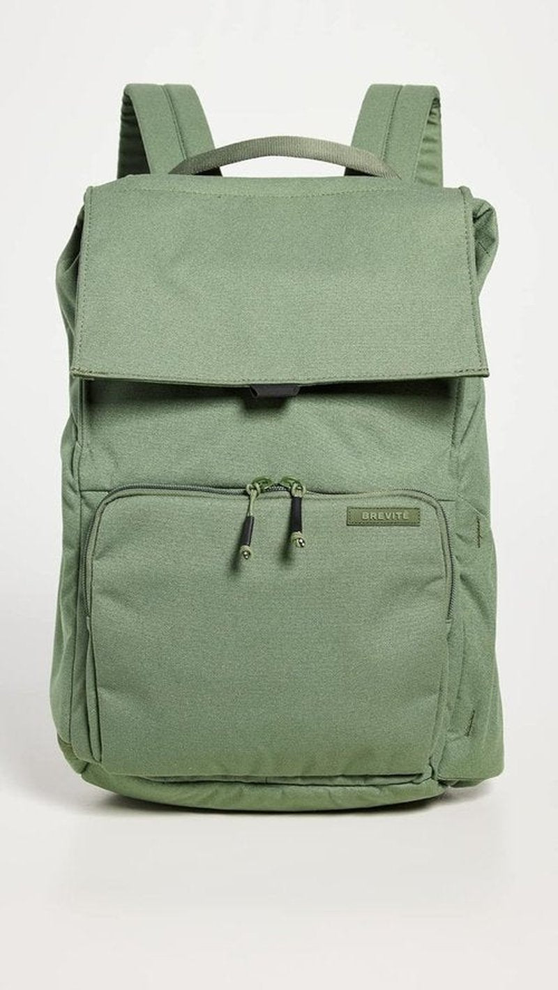 Brevite The Daily Backpack - Stylish Green Design | Versatile One Size Fits All
