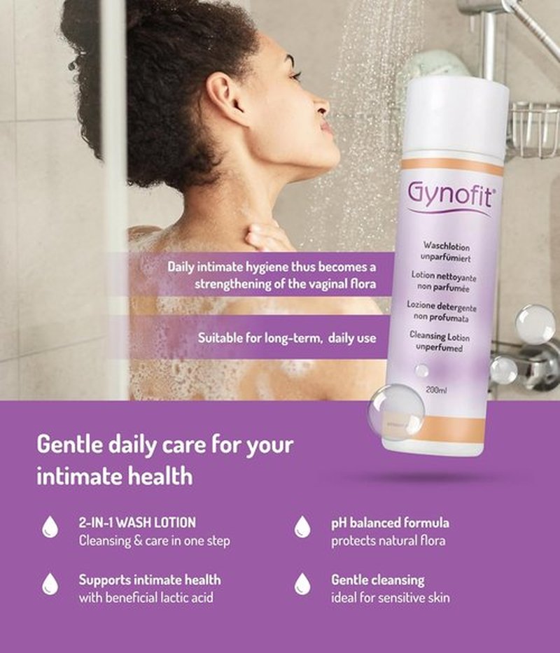 Gynofit Vaginal Health Bundle - pH-Balancing Cleansing Lotion & Lactic Acid Gel (12 Count) | Gynecologist Recommended Daily Wash & Moisturizer