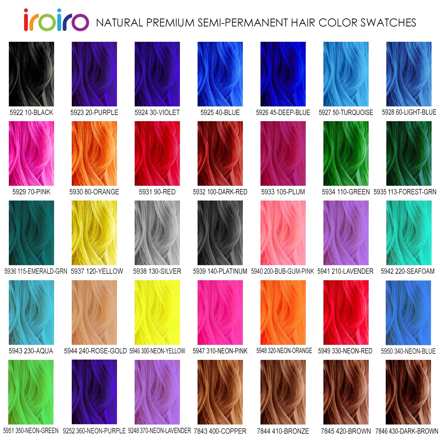 IROIRO Premium Natural Semi-Permanent Hair Color 350 Neon Green (8oz)