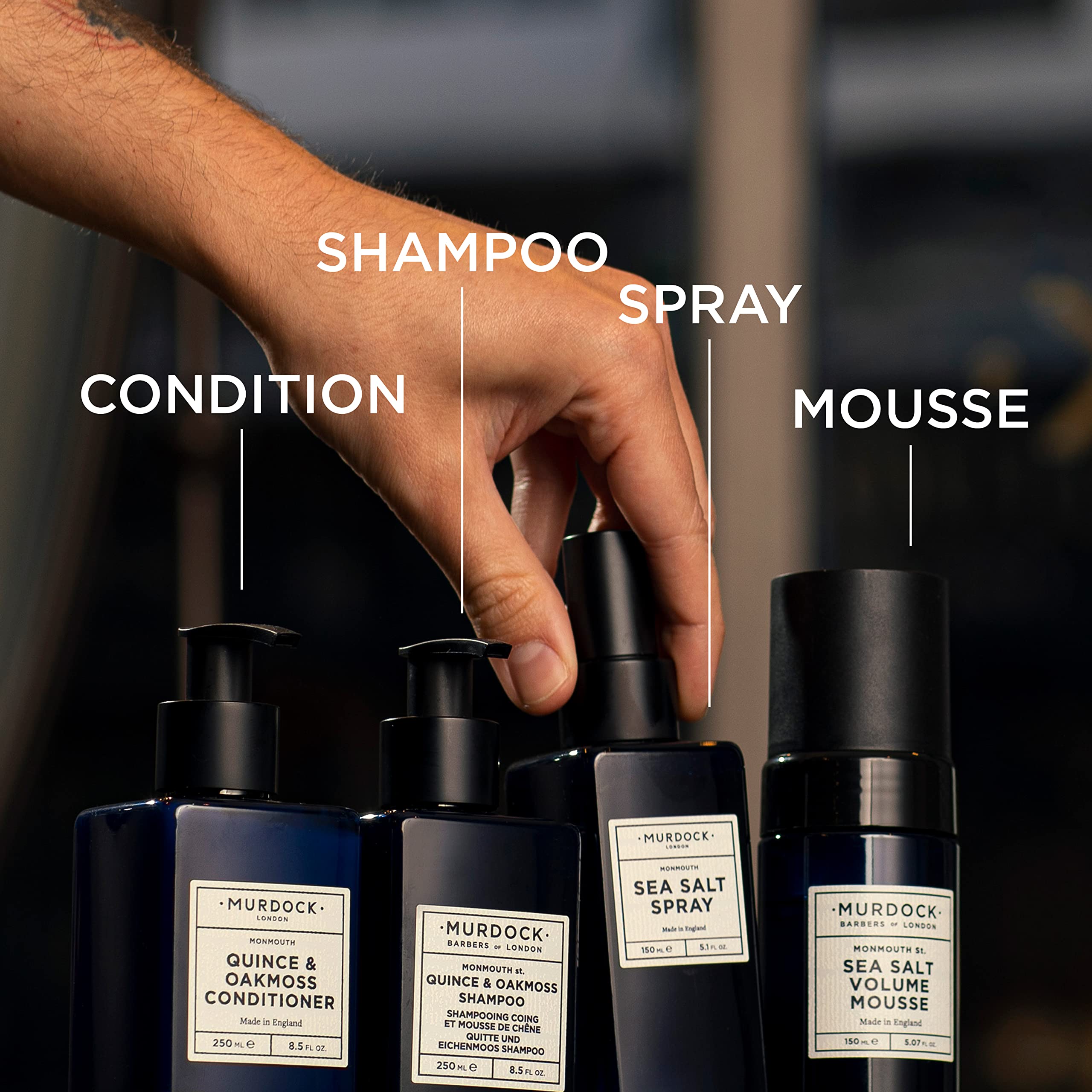 Murdock London Quince & Oakmoss Conditioner | Strengthens & Repairs Hair from Within | All Hair Types | Made in England | 8.5 oz