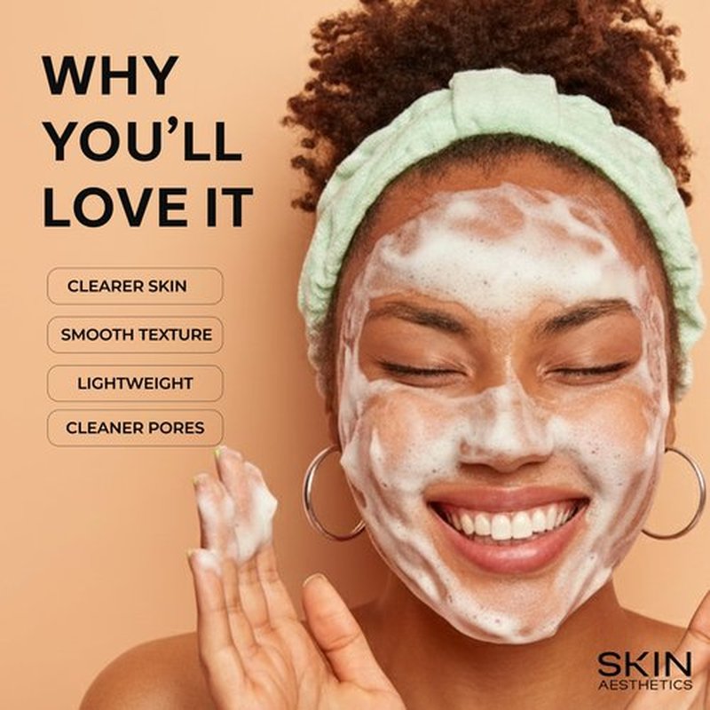 Skin Aesthetics Vitamin C & Turmeric Face Scrub – Gentle Exfoliator For Dark Spots, Uneven Tone & Glowing Skin – Dermatologist Tested, Anti-Aging, Korean Skin Care – Clean Beauty, Vegan – 6.76 Fl Oz