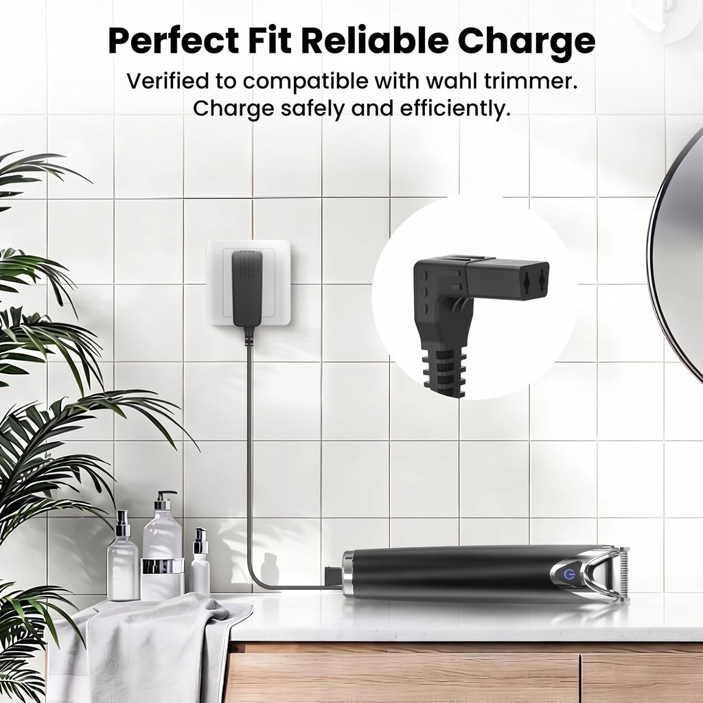 CGGXJP 5V Charger Compatible with Wahl Trimmer Models 9864SS, SS2L, WSS3L, 9818A, 5616L, 5701, 9864, 9870, 9884L2, 9896, 9899, 9898, 5618-100, 3026018, 5708 Lithium Ion Beard Shaver Trimmer Cord