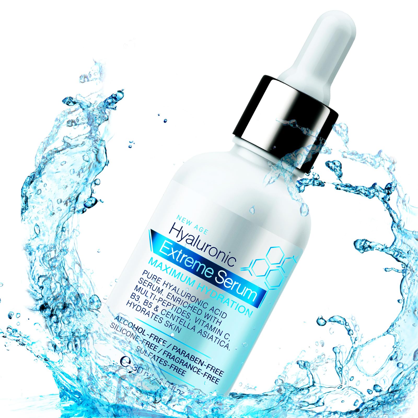 Q|Professional Care Serum for Face | Hyaluronic Acid | Vitamin C | Microneedling | HCA | Multi-Peptides, Vitamins B5, B3, Niacinamide & Centella Asiatica | Alcohol free, Fragrance-Free