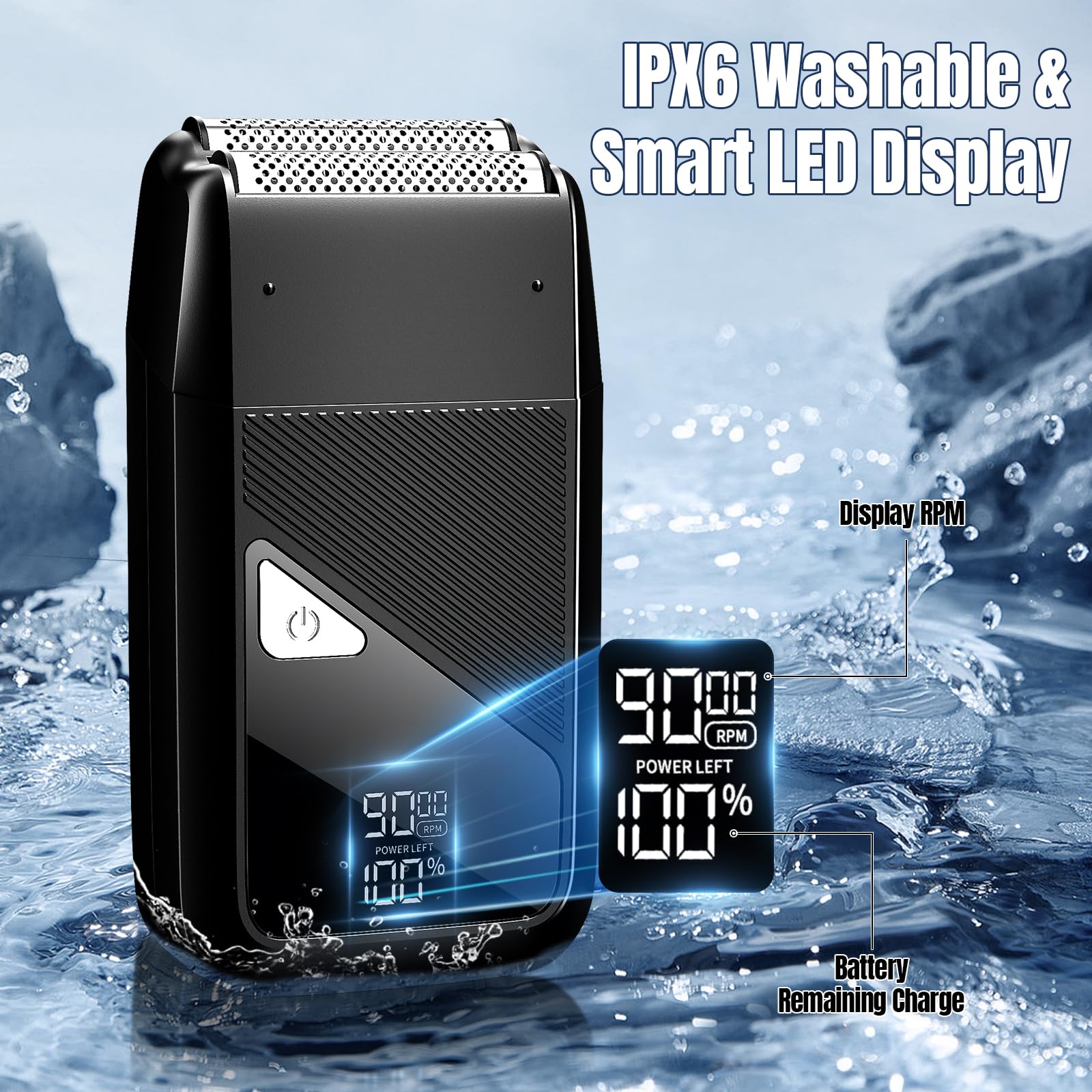 Lanumi Professional 3 in 1 Hair Clipper and Trimmer Set Men Electric Razor Shavers Beard Trimmer Rechargeable Barber Clippers Haircut Kit Gifts for Him,for Barbers