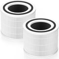 Puroair 240 Filter Replacement - High-Efficiency Activated Carbon | 2-Pack, White